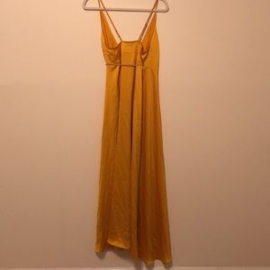 Two Arrows West dress in gold. Size XS